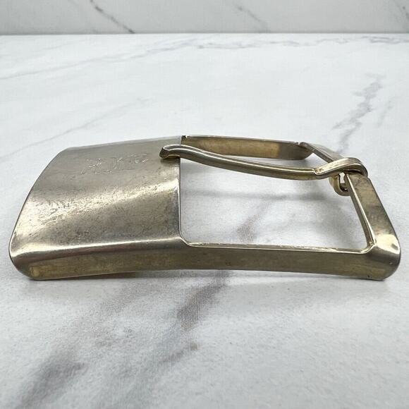 Vintage RMP Initials Letters Silver Tone Simple Basic Belt Buckle - Picture 4 of 7